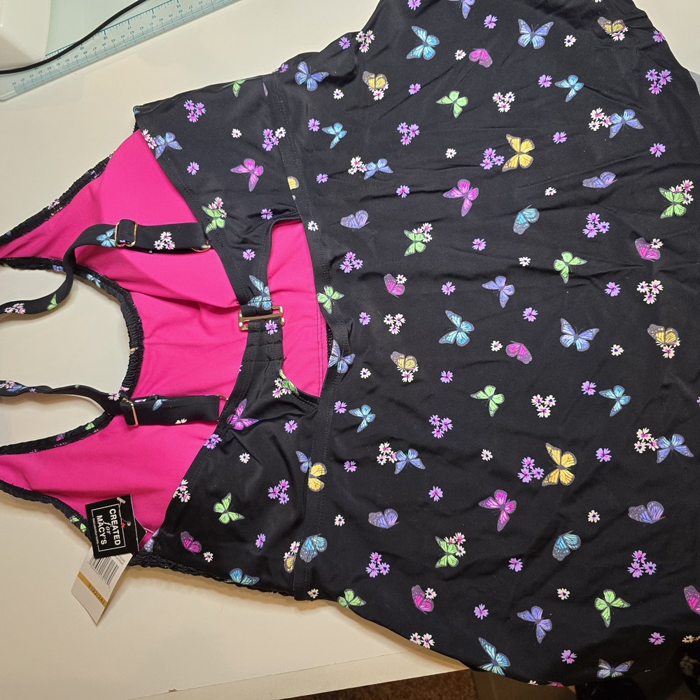 Macy's Multicolor Butterfly Bikini Set - Picture 2 of 4